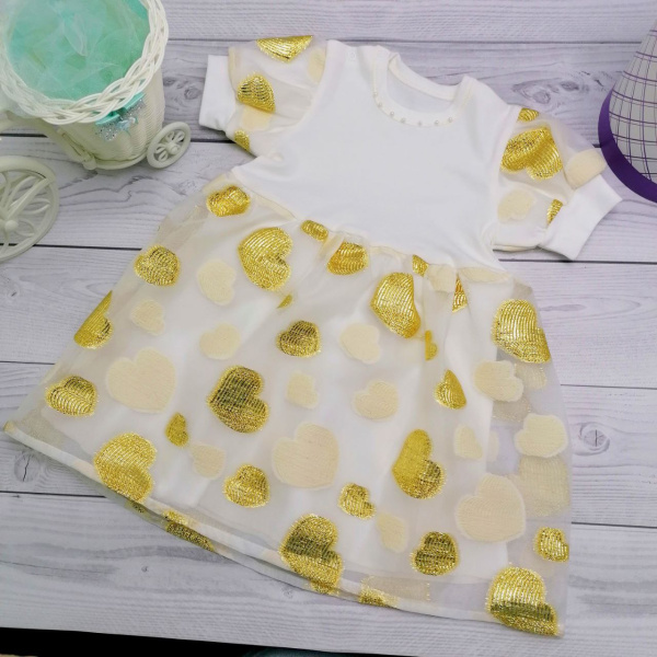 Платье нарядное для девочки Bebika (17/30-20), верх: 100% полиэстер, подкладка: 100% натуральный хлопок